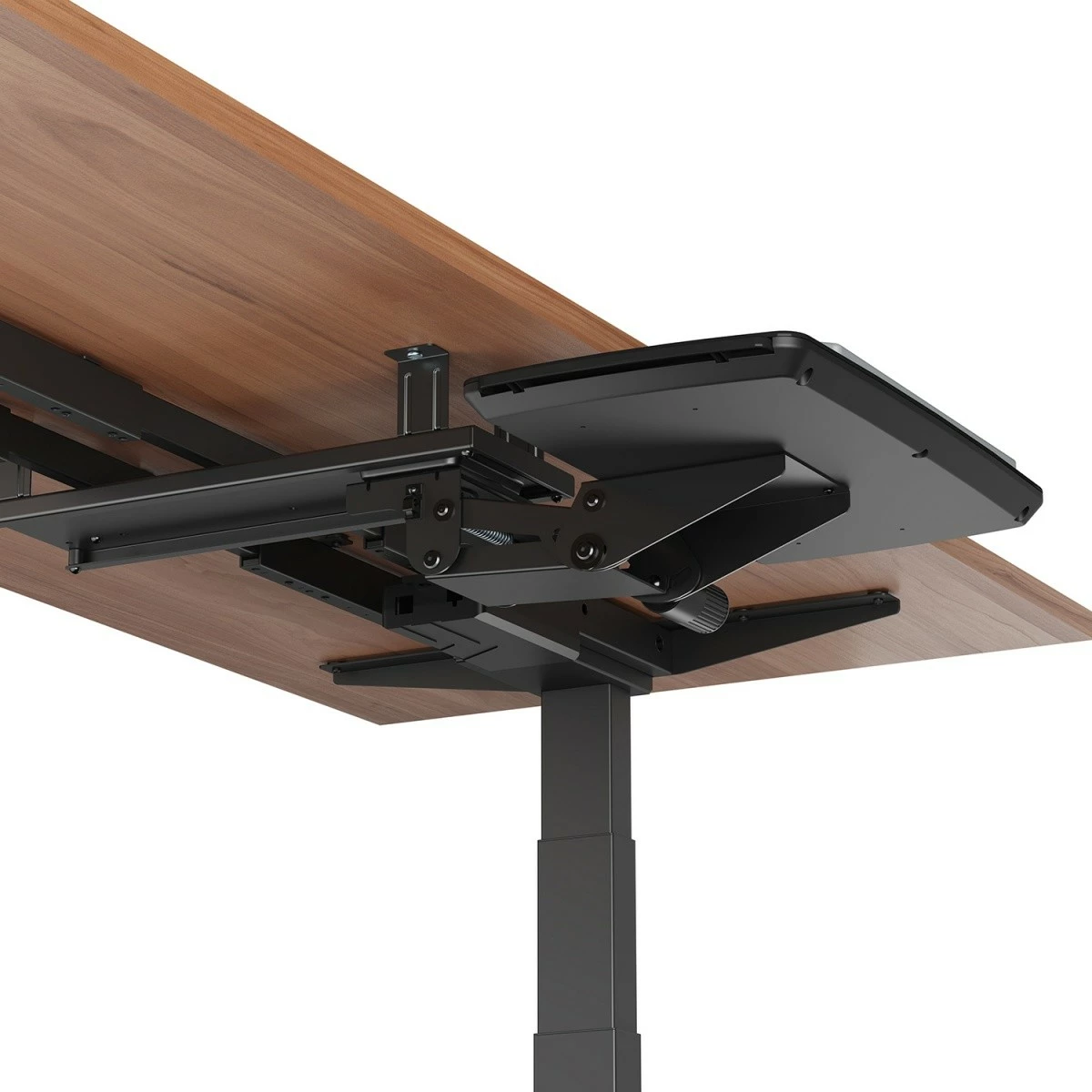 Držalo za tipkovnico, nastavljivo, pod mizo, črno Maclean MC-156 B