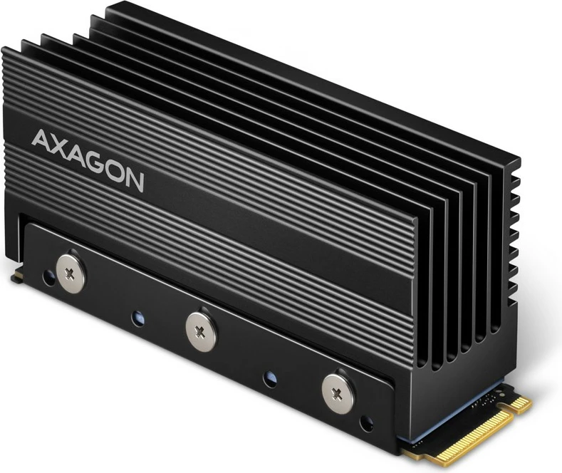 Pasivni hladilnik za SSD M.2, AXAGON CLR-M2XL, aluminij, 22x80mm, črn