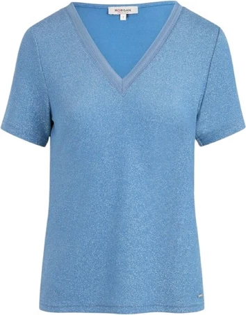 Majica za ženske, svetlomodra, Morgan De Toi