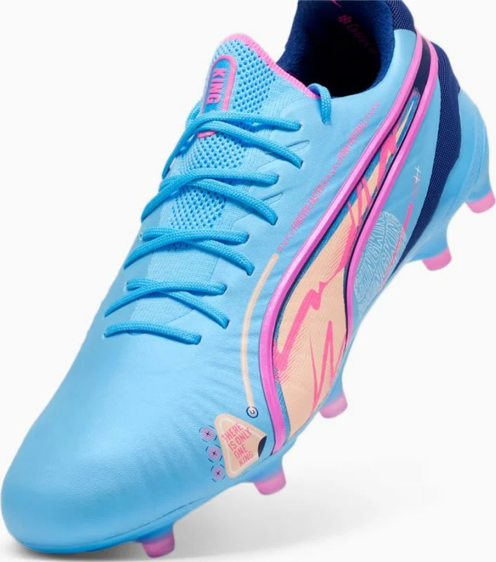 Futbalski čevlji Puma King Ultimate Vol. Up FG/AG, moški, modri