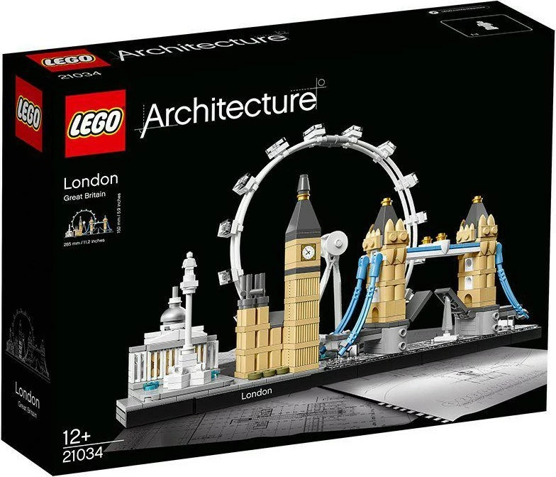 Model Londona, set LEGO Architecture London 21034, 468 kosov, večbarven