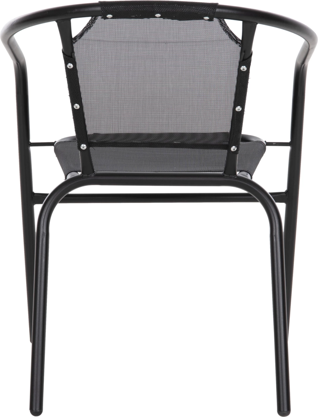 Vrtni naslanjač LEDAN FH5977.03 kovina in tekstilen v črni barvi 55x58x72H cm