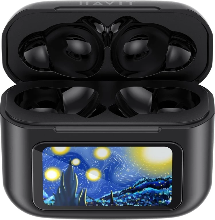 Brezžične slušalke za glasbo in klice HAVIT TW956, TWS, črne