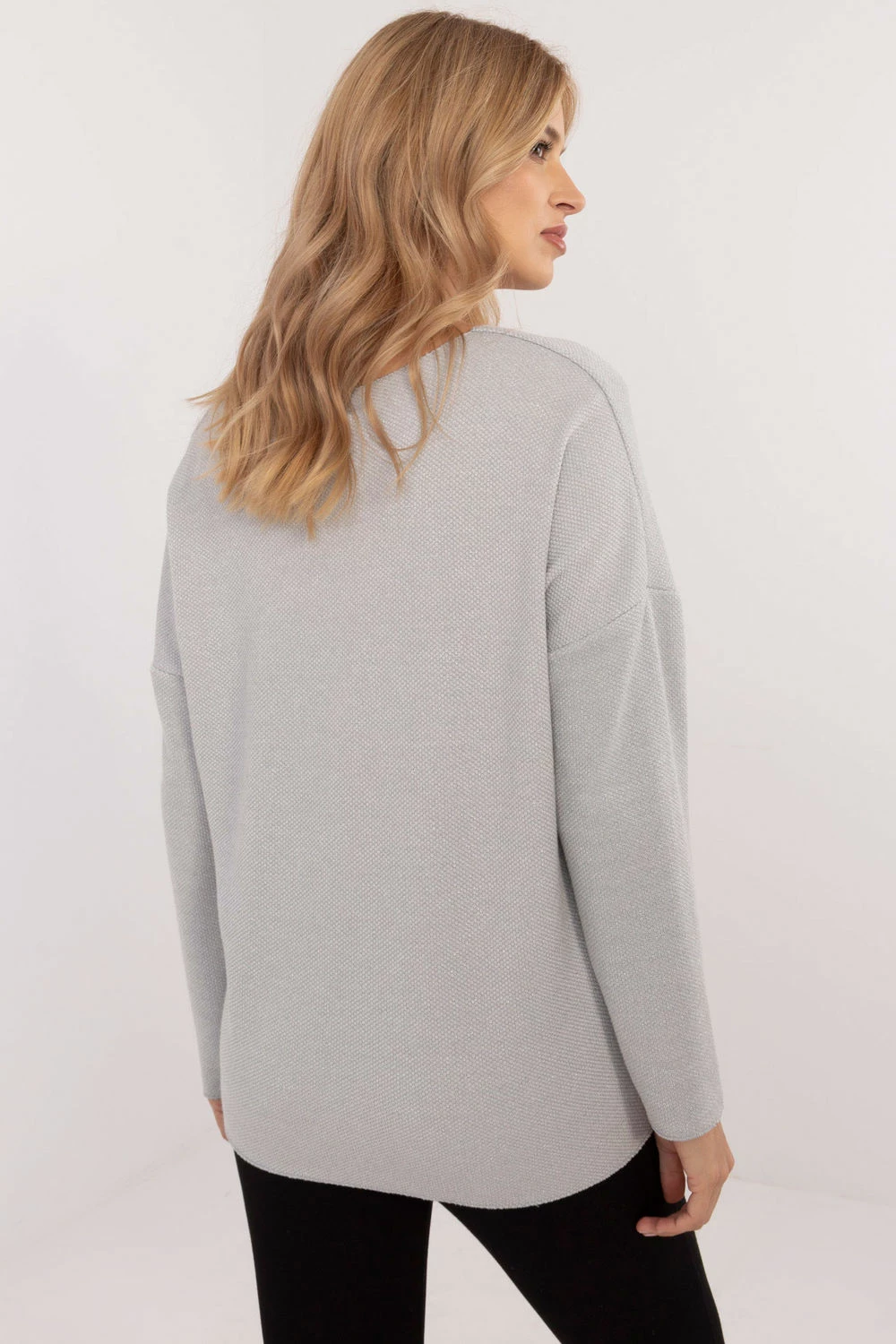 Eleganten pulover za ženske Italy Moda 202839, siv