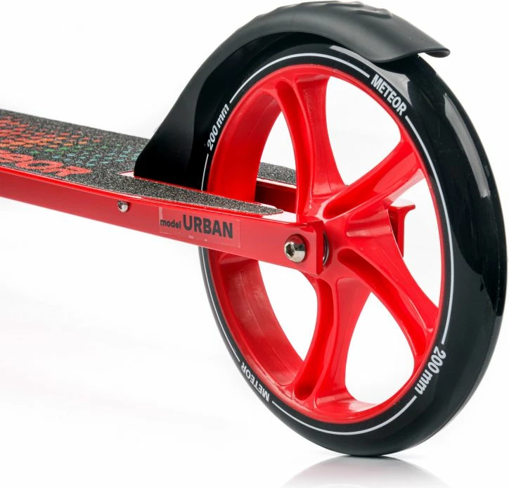 Urban skiro Meteor, za ženske in otroke, črn in rdeč