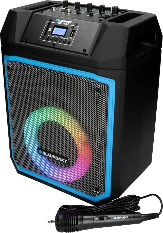Zvočnik Blaupunkt MB06.2, 500 W, Bluetooth, Karaoke, LED, črn
