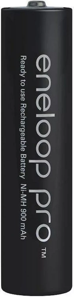 Polnilne baterije AAA Eneloop Pro 930 mAh, Panasonic, 4 kosi, črne