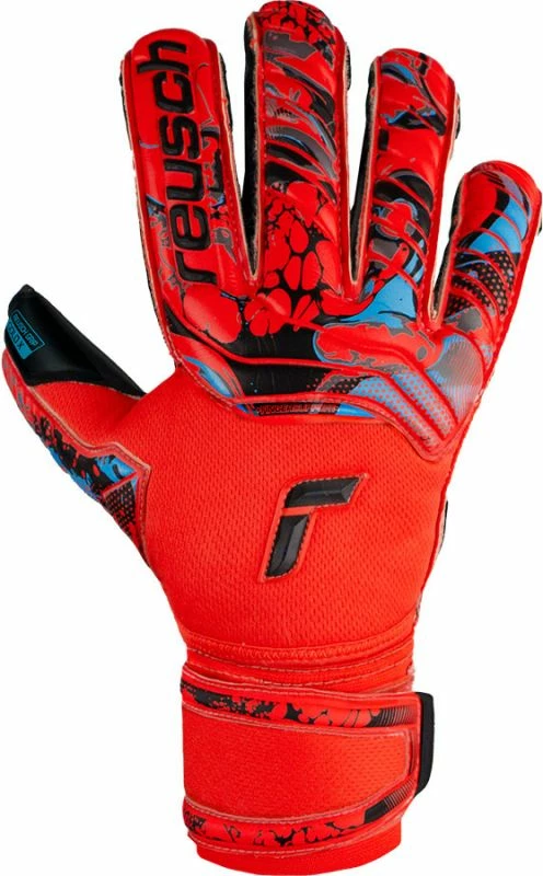 Rokavice za vratarje Reusch Attrakt Gold X Evolution Cut Finger Support, rdeče, moške