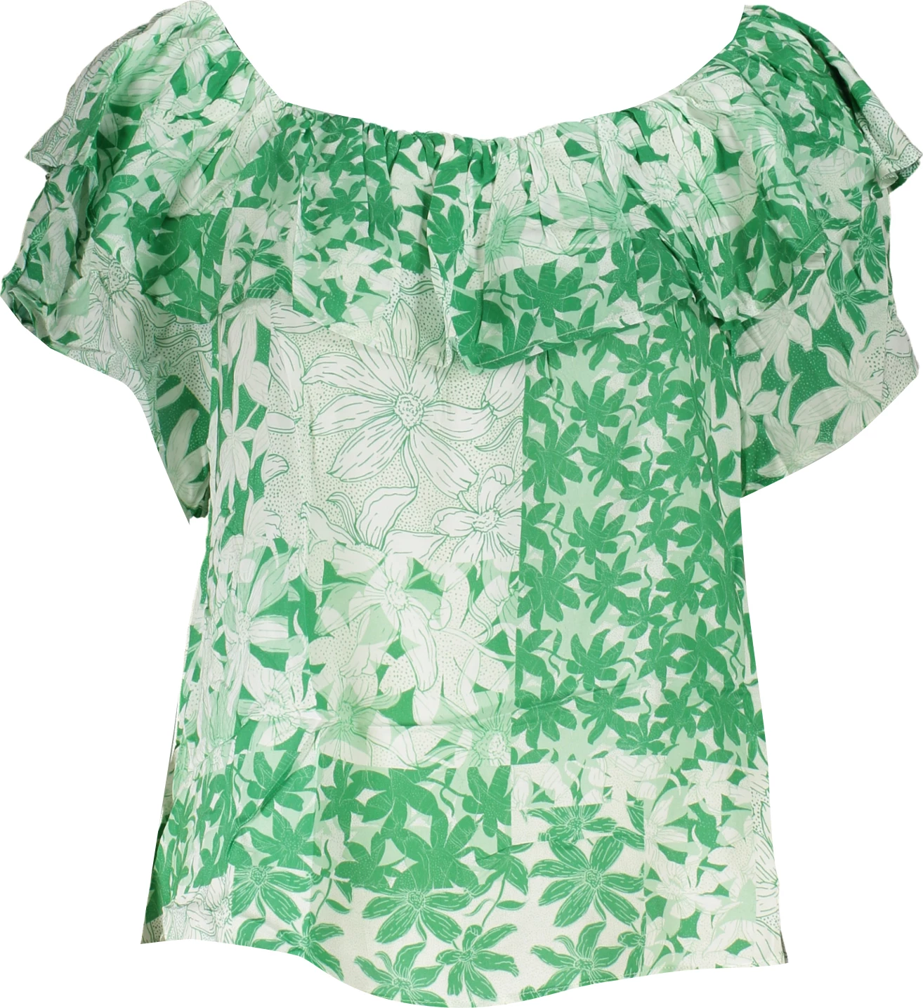 Majica z kratkimi rokavi, DESIGUAL, ženska, zelena