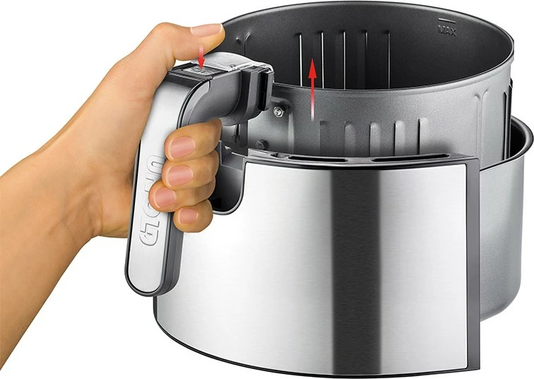 Friteza na vroči zrak, UNOLD 58655, 5 L, 1 kg, 80–200 °C, črna Friteza na vroči zrak, UNOLD 58655, 5 L, 1 kg, 80–200 °C, črna