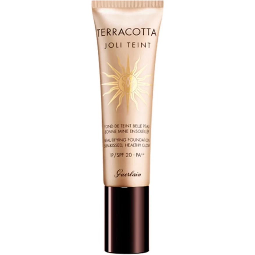 Negojujoči in osvetljujoči puder Terracotta Joli Teint Guerlain za ženske, Moyen 30 ml
