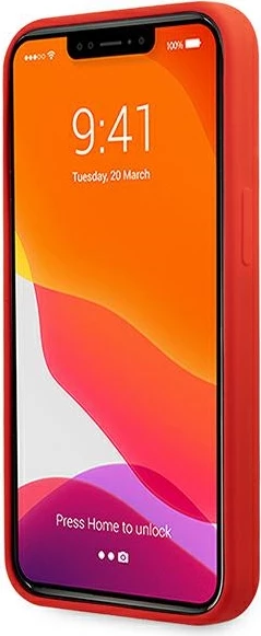 Zaščitna silikonska zaščita Ferrari FESSIHCP13XRE za iPhone 13 Pro Max 6,7", rdeča