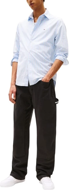 Hlače Tommy Hilfiger Jeans, moške, črne