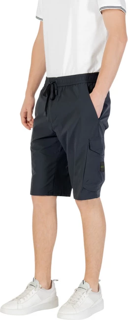 Bermuda hlače Boss za moške, modre