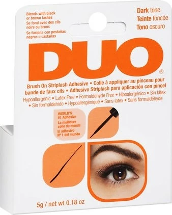 Lepilni lak za umetne trepalnice Ardell Duo Brush On Striplash Adhesive, črn, 5 g, za ženske