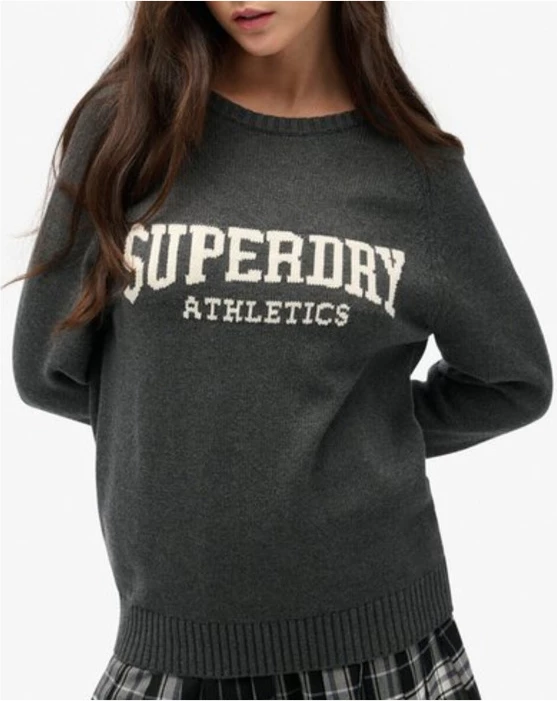 Ženski pulover Superdry, siv
