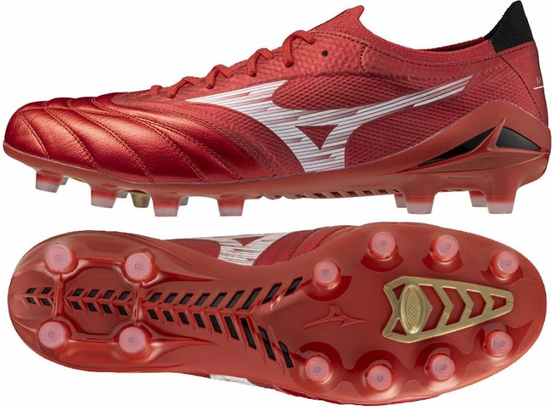 Atletski nogometni čevlji, Mizuno Morelia Neo IV Beta Elite FG, rdeči