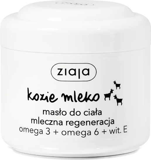Gosta krema za telo Ziaja Goat Milk Body Butter Milk Regeneration Omega 3 + Omega 6 + Vitamin E, 200 ml