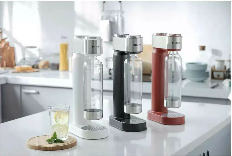 Saturator vode 1 L Philips GoZero ADD4902BK/10, inox, črn Saturator vode 1 L Philips GoZero ADD4902BK/10, inox, črn