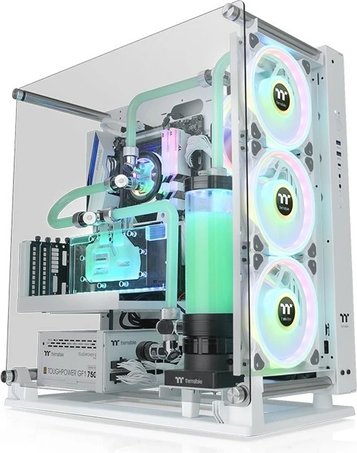 Računalniško ohišje iz kaljenega stekla Thermaltake Core P3 Pro Snow Edition, Midi Tower, belo