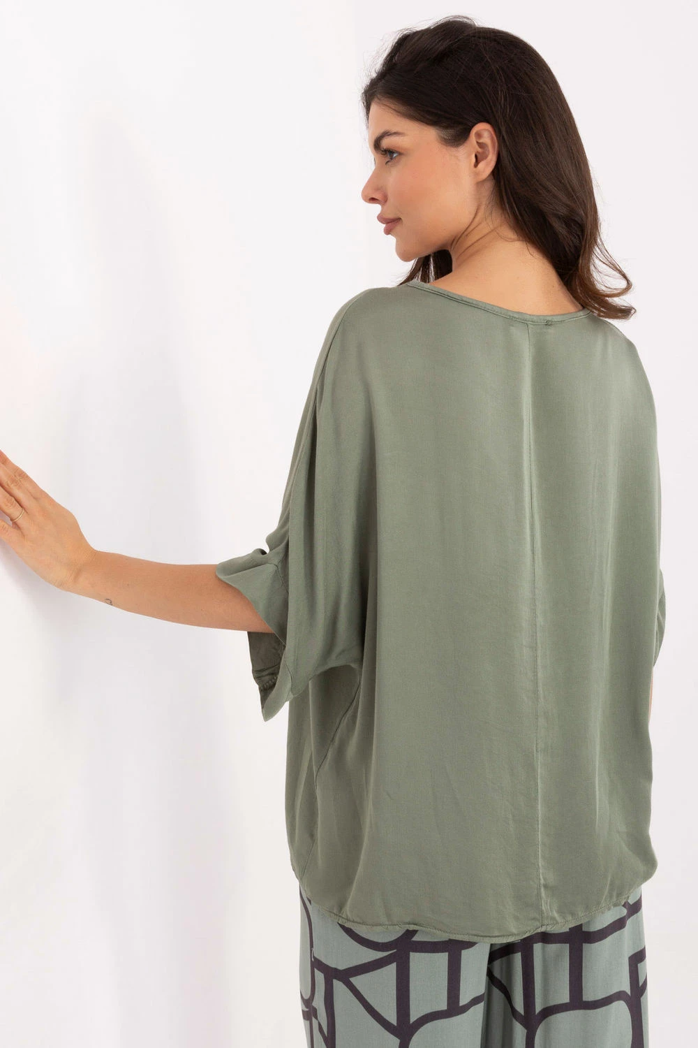 Bluza 215227 Och Bella, zelena