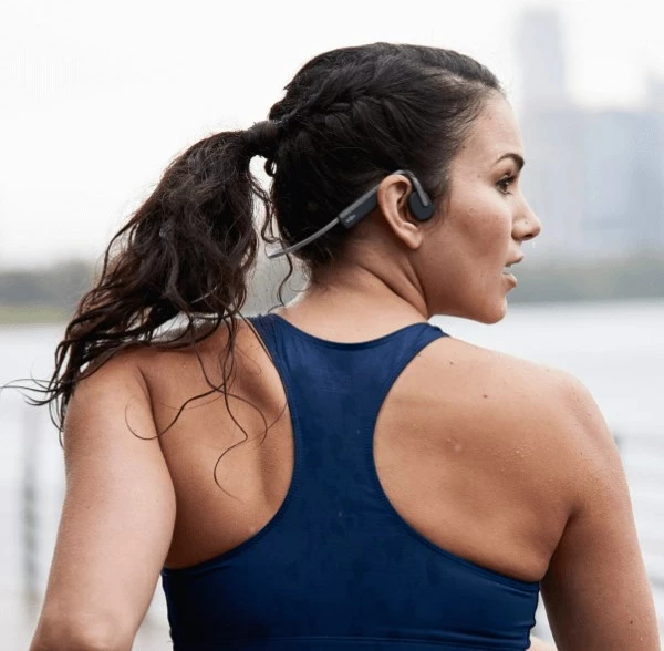 Brezžične športne slušalke z vratnim trakom SHOKZ OpenMove, sive