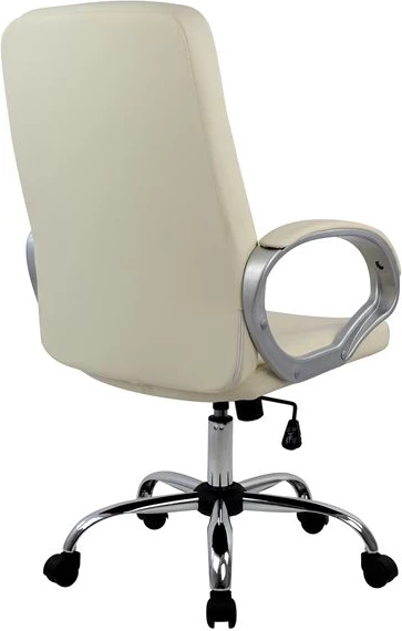 Pisarniški stol za vodje FH1024.08 krem z kromirano osnovo 64x55x120