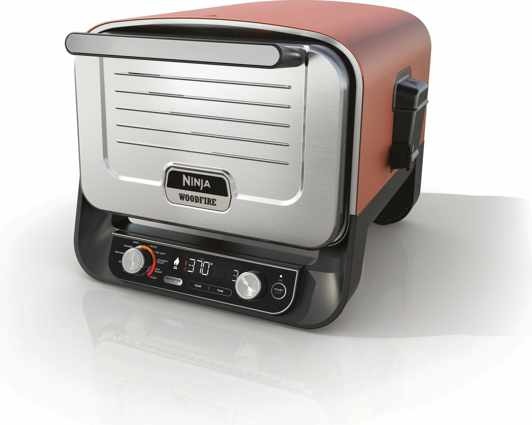 Električni in ogljevi žar Ninja OO101EU, 2400 W, 1 vrata, črn/rdeč/srebrn