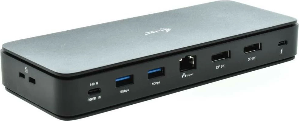 Računalniško ohišje za dokiranje i-tec Thunderbolt4 TB4DUALDPDOCKPDPRO, 7x USB, 2x zaslona, 2,5G LAN, 92 W, črno