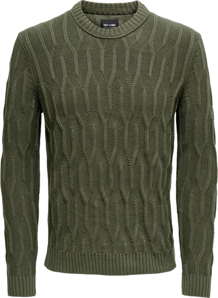 Pulover za moške, Only & Sons, zelen