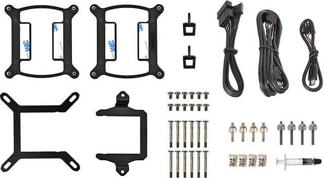 Vodeno hlajenje 420 mm, 2,1" LCD, 3x 140 mm RGB ventilatorji, Thermaltake Toughliquid Ultra 420 RGB