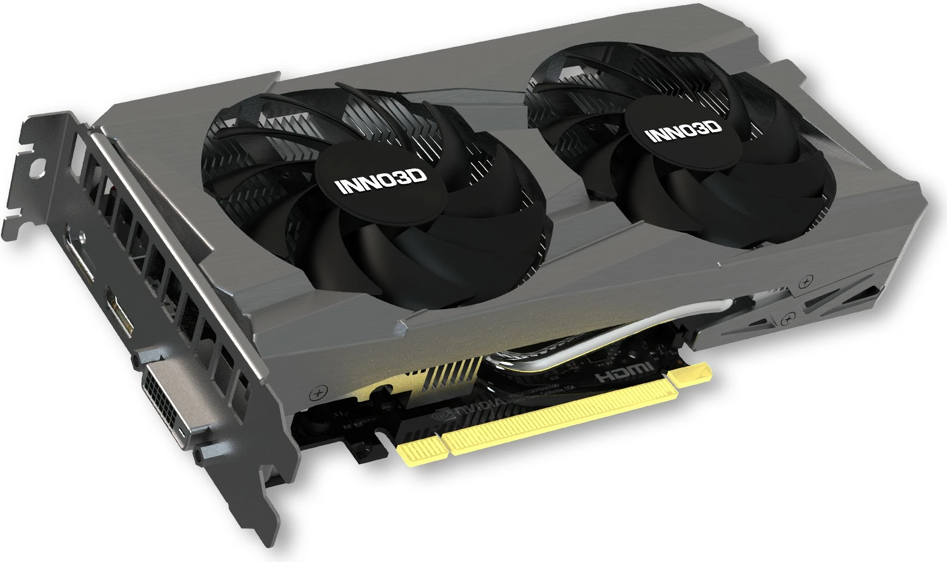 Grafična kartica Inno3D GeForce RTX 3050 Twin X2, 8 GB, GDDR6, 128 bit, bela