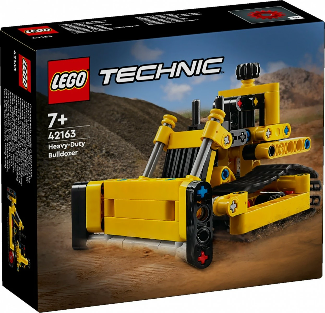 Komplet gradbene igrače buldožer, LEGO Technic 42163 Special Tasks, plastika, 195 delov, rumene barve