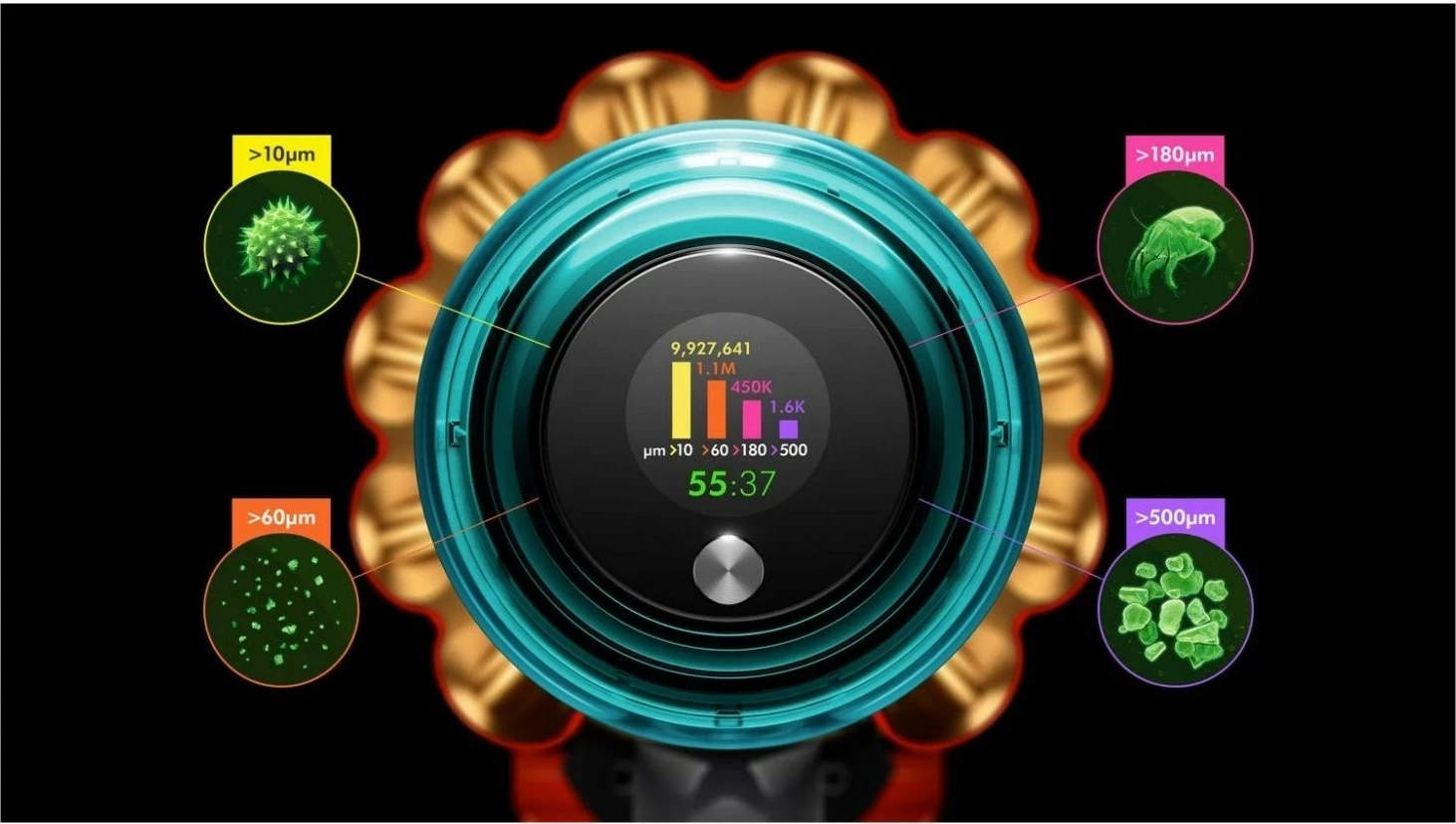 Brezžični sesalnik V15 Detect Absolute, Dyson, zlata barva