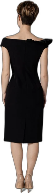 Elegantna obleka Sandro Ferrone, črna