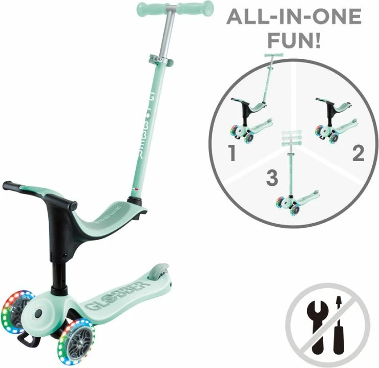 Otroški skiro z lučmi Globber