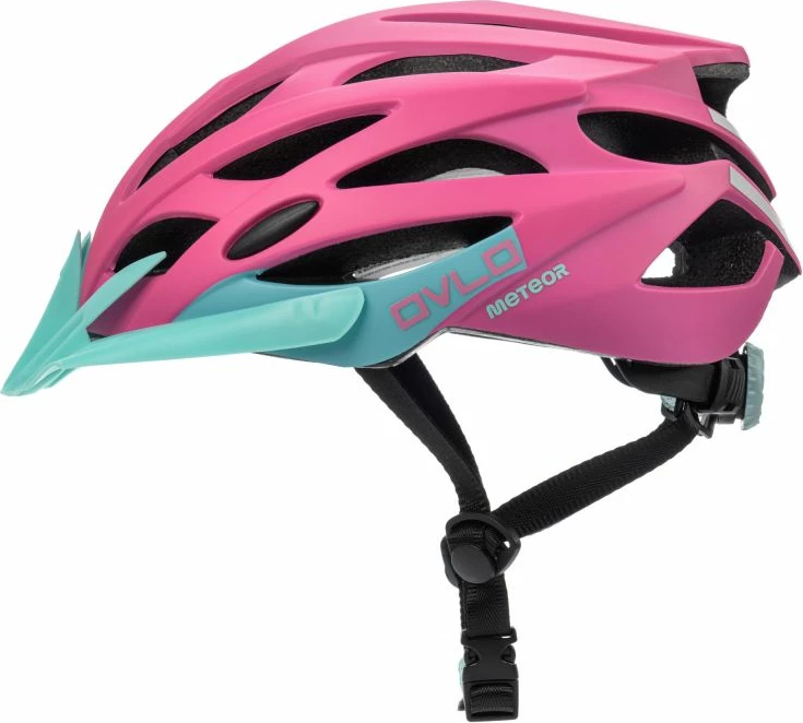 Kolesarska čelada za ženske, Meteor, rožnata