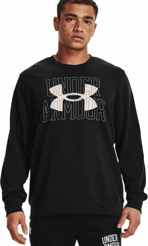 Duks, Under Armour UA Rival Terry Logo Crew, črn