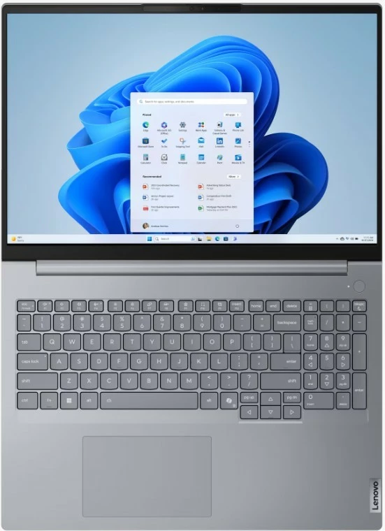 Prenosnik 16,0" WUXGA, Intel Core Ultra 7 255H, 16 GB RAM, 512 GB SSD, Luna Grey, Lenovo ThinkBook 16 G8 IAL