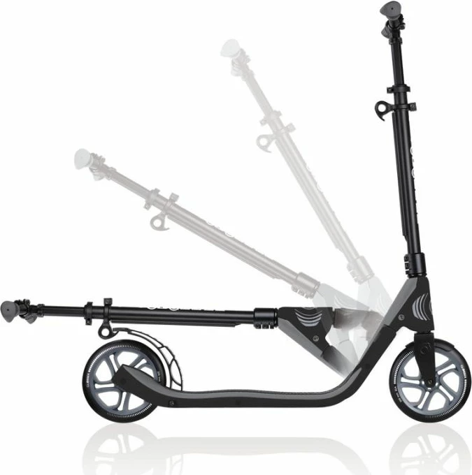 Udoben mestni skiro za moške, ženske in otroke, črn Globber