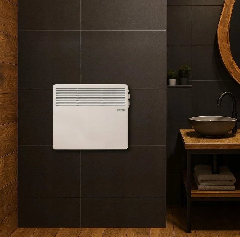 Prenosni električni konvektor s termostatom, N'OVEEN CH3350, 1000 W, bel