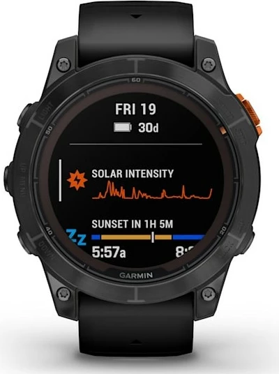 Napredna pametna ura z sončnim polnjenjem Garmin Fenix 7 Pro Solar 47 mm črno/siva