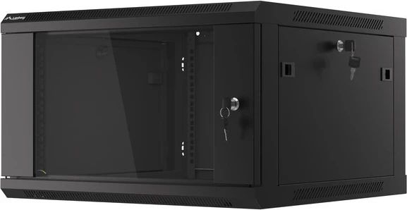 RACK ohišje LANBERG WF01-6606-10B, 6U, z ogledalnimi vrati