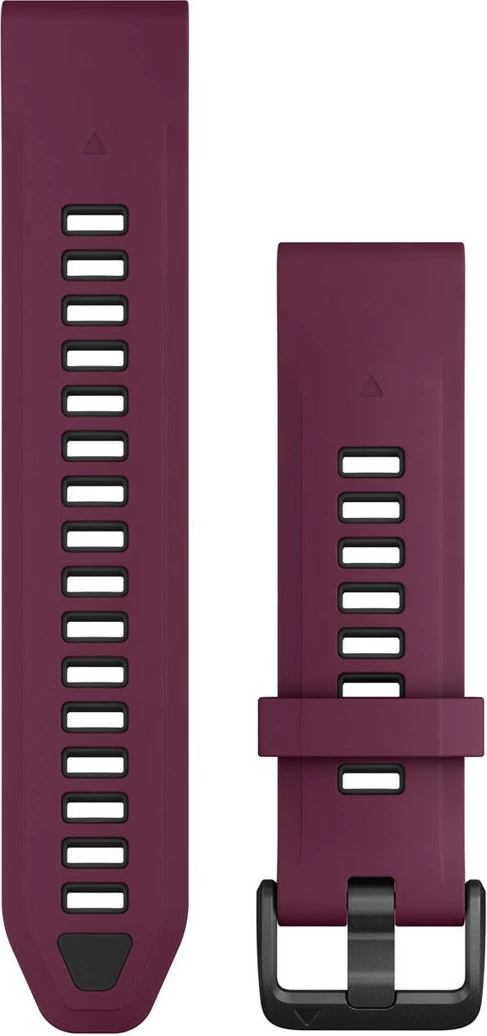 Silikonski pašček Garmin Quickfit za pametno uro, 20 mm, grafitno rdeč