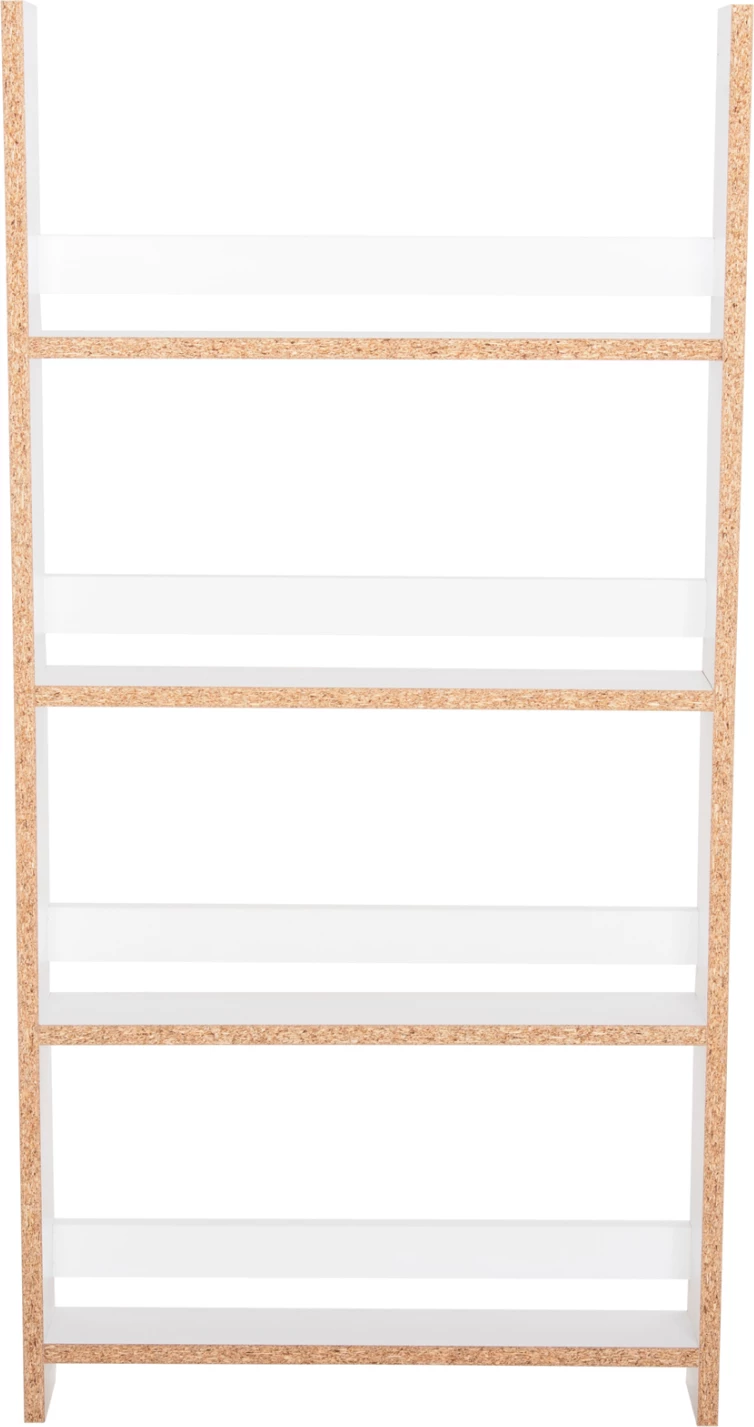 Stenske police SANI FH18224.01 melamin v beli barvi 60x10x120Hcm (4 police)