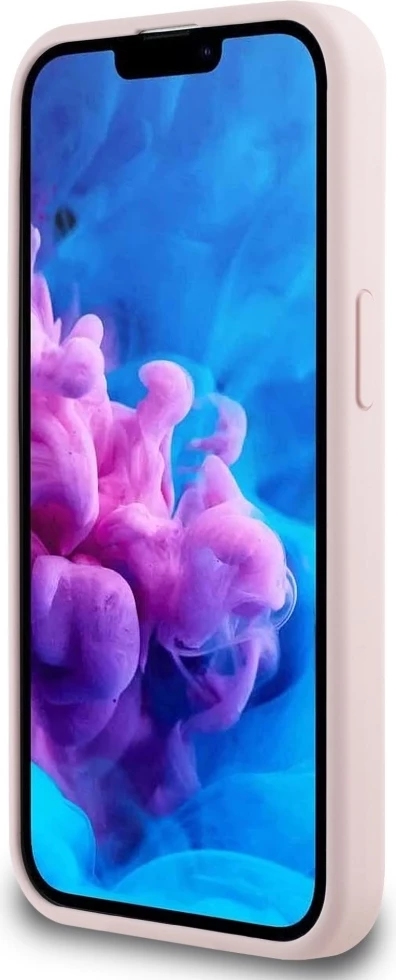 Ovitek za telefon iz silikona z motivom Karl & Choupette, MagSafe, roza — Karl Lagerfeld za iPhone 16e