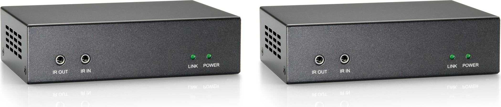 Zagotavljanje razširitve HDMI do 100 m, HDBaseT, 802.3af PoE, LevelOne HVE-92, 3840 x 2160, oddajnik in sprejemnik, siva