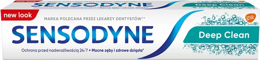 Zobna pasta Deep Clean Fluoride, Sensodyne, 75 ml