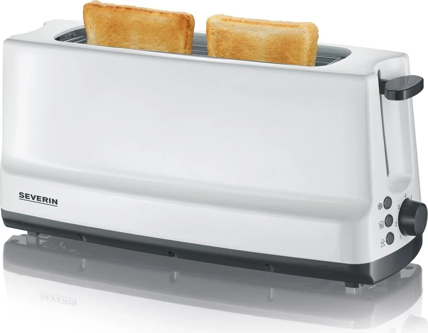 Tost za 2 rezini Severin AT 2232, 800 W, bel/siv Tost za 2 rezini Severin AT 2232, 800 W, bel/siv