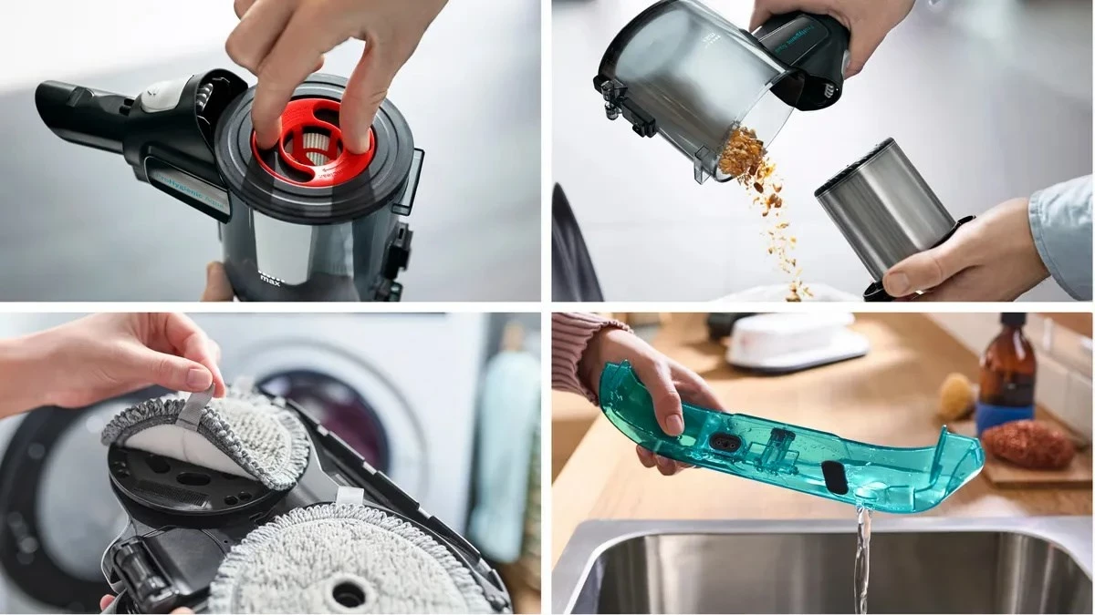 Brezžična sesalna naprava 2-v-1 ProHygienic Aqua BOSCH Unlimited 7, bela Brezžična sesalna naprava 2-v-1 ProHygienic Aqua BOSCH Unlimited 7, bela